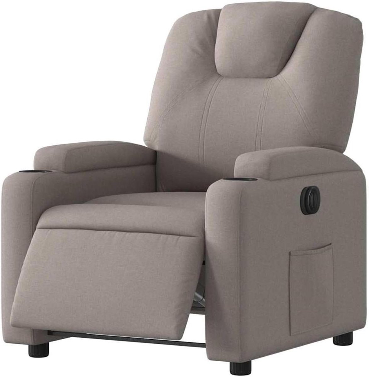 Elektrische Fauteuil - Relaxfauteuil Leunstoel - Ontspannen Zitten - Elektrisch Verstelbaar - 135 Graden Kantelbaar - Taupe