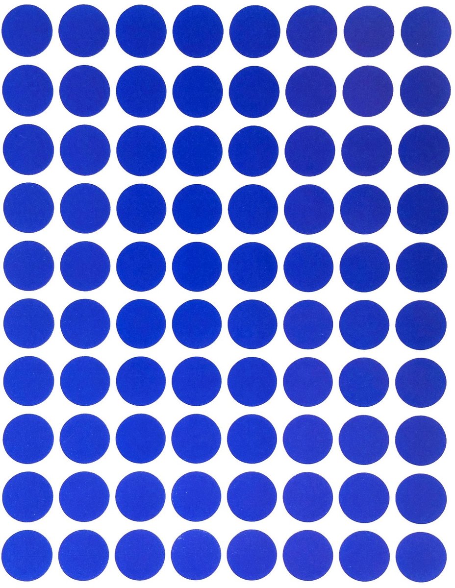 Dailygoods- Kleurcoderingslabels 1200 Stuks - Cirkel Stip Stickers - Etikettering - Inventaris - Semi-glanzende Afwerking - Geschikt voor Permanente Marker