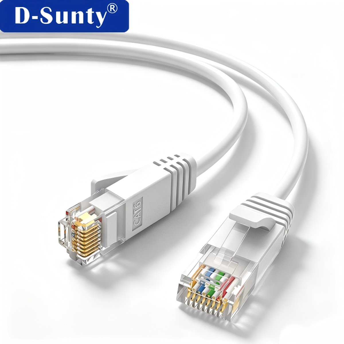 Cat6 Ethernet-patchkabel 30 m Wit – Gigabit Netwerkkabel 1000 Mbps tot 250 MHz – voor PC, Router, Modem, Printer, Xbox en PS4