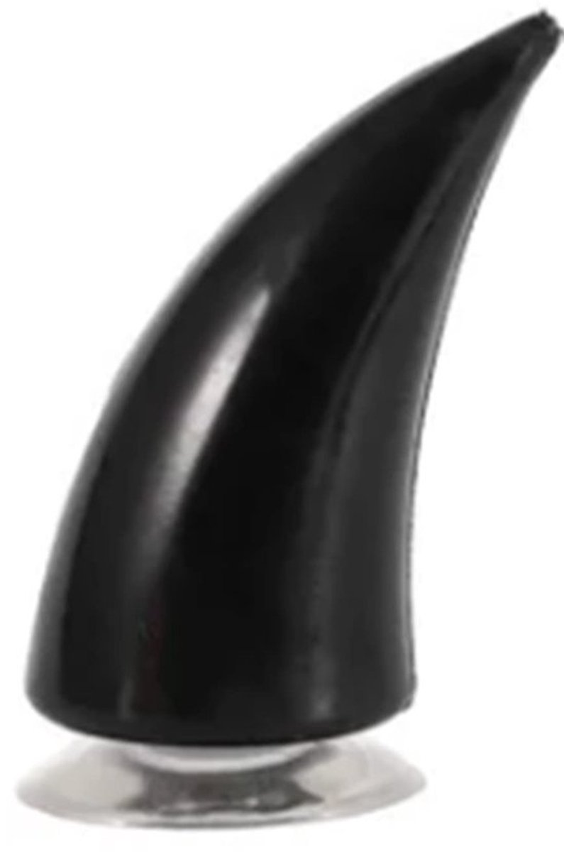3,7 X 1,5 X 1,5in Motorhelm Duivels Hoorn met Zuiger Rubber Unieke Universele Helm Decoratie Ornament