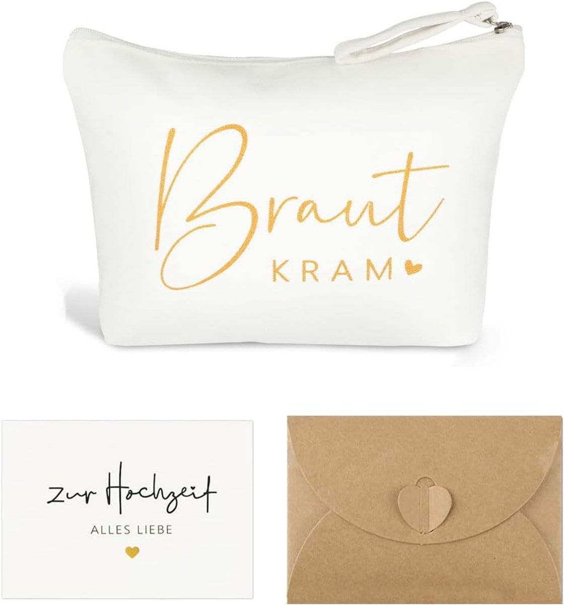 Draagbare Cosmetica Tas voor Bruids Cadeaus - Perfect voor Huwelijk en Verloving, Ideaal voor Make-up en Accessoires