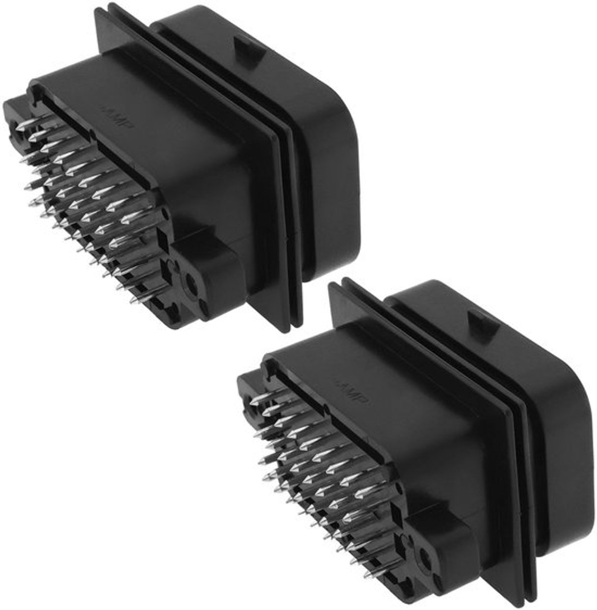 2 Stuks 34 Pin 3-Slots AMP Automotive Waterproof Male Plug Plastic Cable Connector Housing Voor De Meeste Auto Modellen