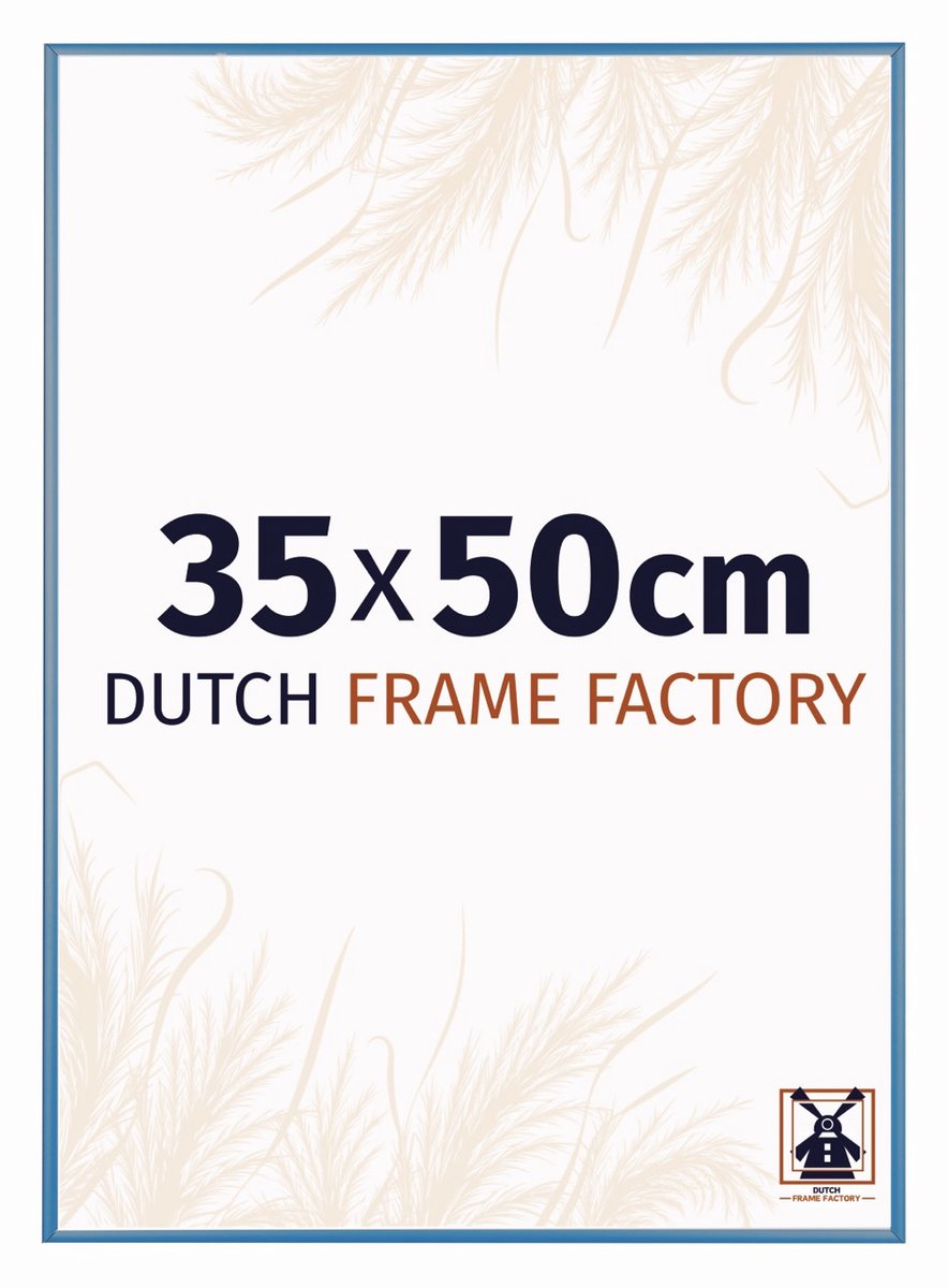 Fotolijst 35x50 cm - Aluminium - Staal Blauw - Kampen