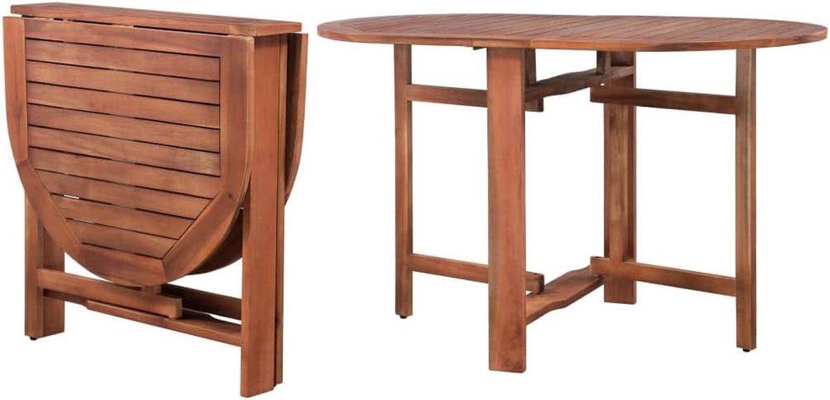 Houten Tuin Tafel - Buiten Tafel - Buiten Eten - Massief Hout - 120x74 cm - Bruin