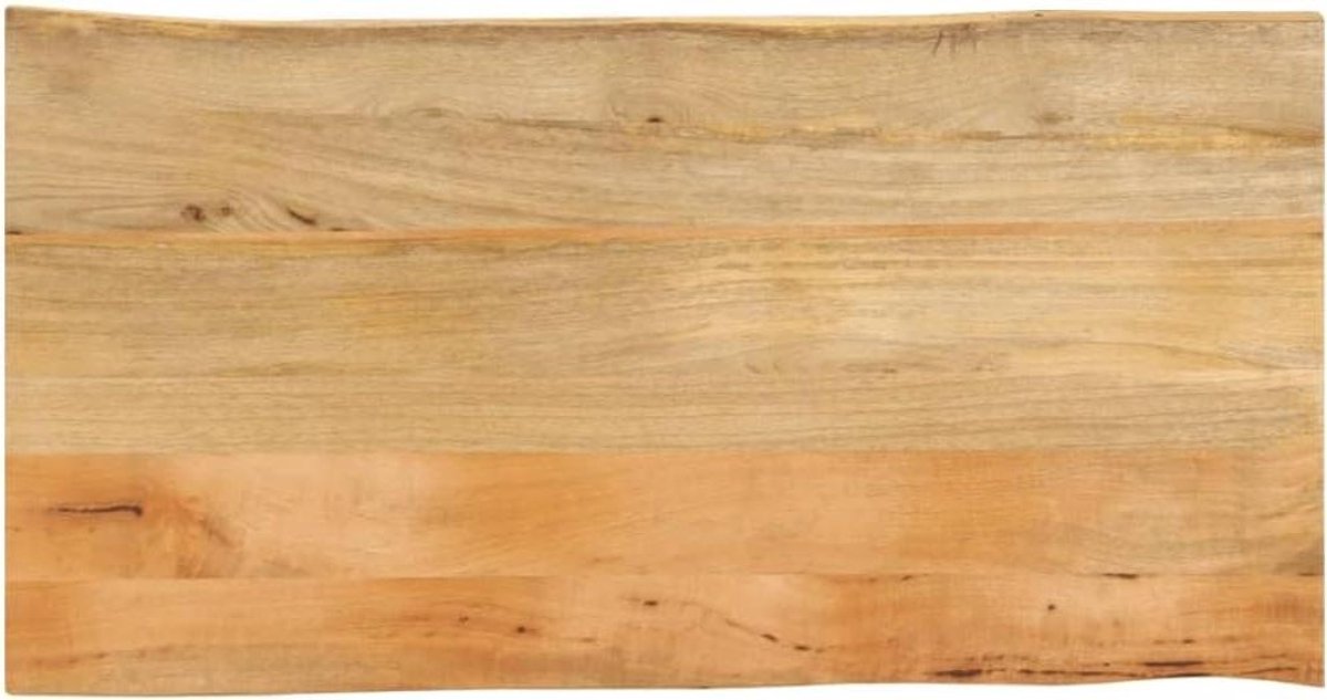 Houten Tafelblad - Vervangend Tafelblad - Tafel Opknappen - Natuurlijke Rand - 100x60x3.8 cm - Natuurlijk