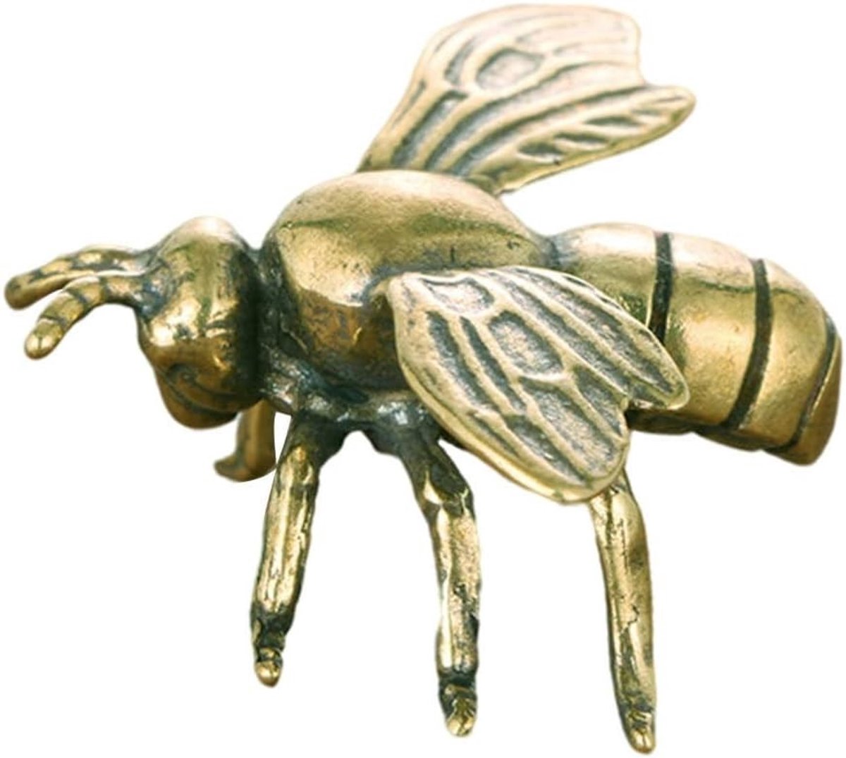 Gouden Decoratieve Ornamenten van Bijen - Retro Metalen Bij Figuren, Vintage Miniatuur Brass Craft voor Tafelversiering en Feng Shui Decoratie