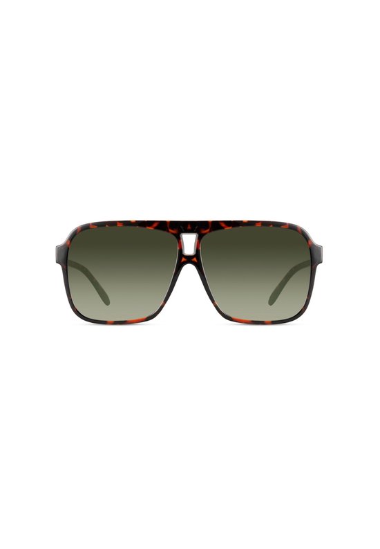 Vierkante Grote Zonnebril Havana Schildpad — afbeelding 3