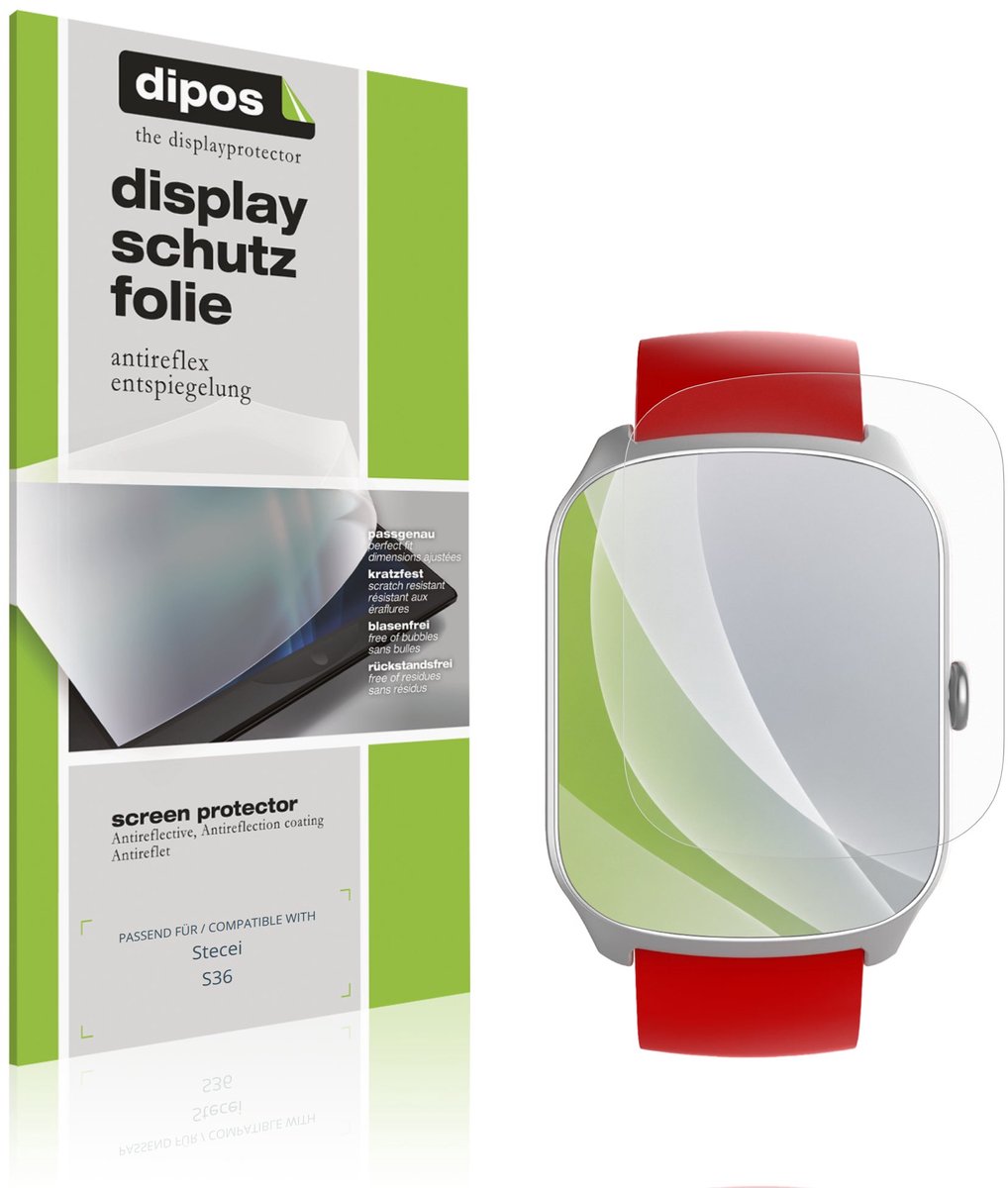 dipos – 6x Matte Beschermfolie geschikt voor Stecei S36 | Krasbestendige & antireflecterende Screenprotector Ultra-Thin