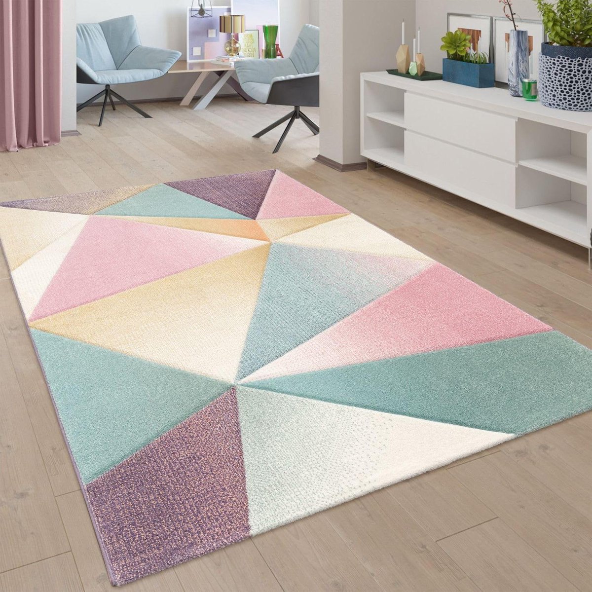 Vloerkleed Laagpolig - Modern Design - Woonkamer Aankleden - Vloerverwarming Geschikt - 60