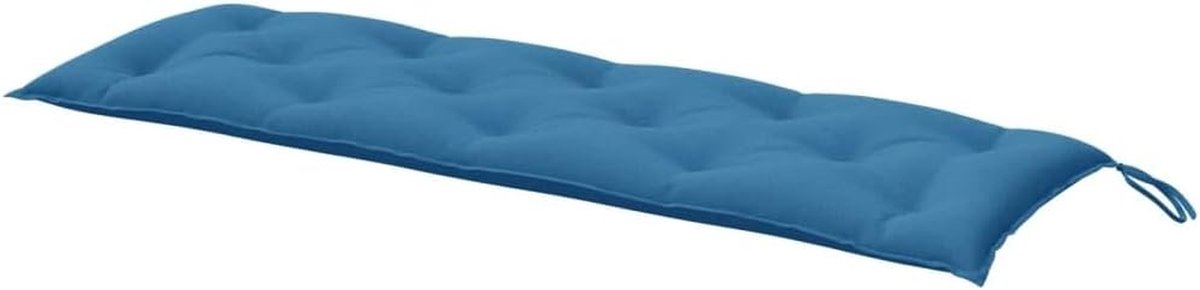Tuinbankkussen - Zitkussen Bank - Buiten Zitten - UV-bestendige Stof - 150 x 50 x 7 cm - Blauw Gemêleerd