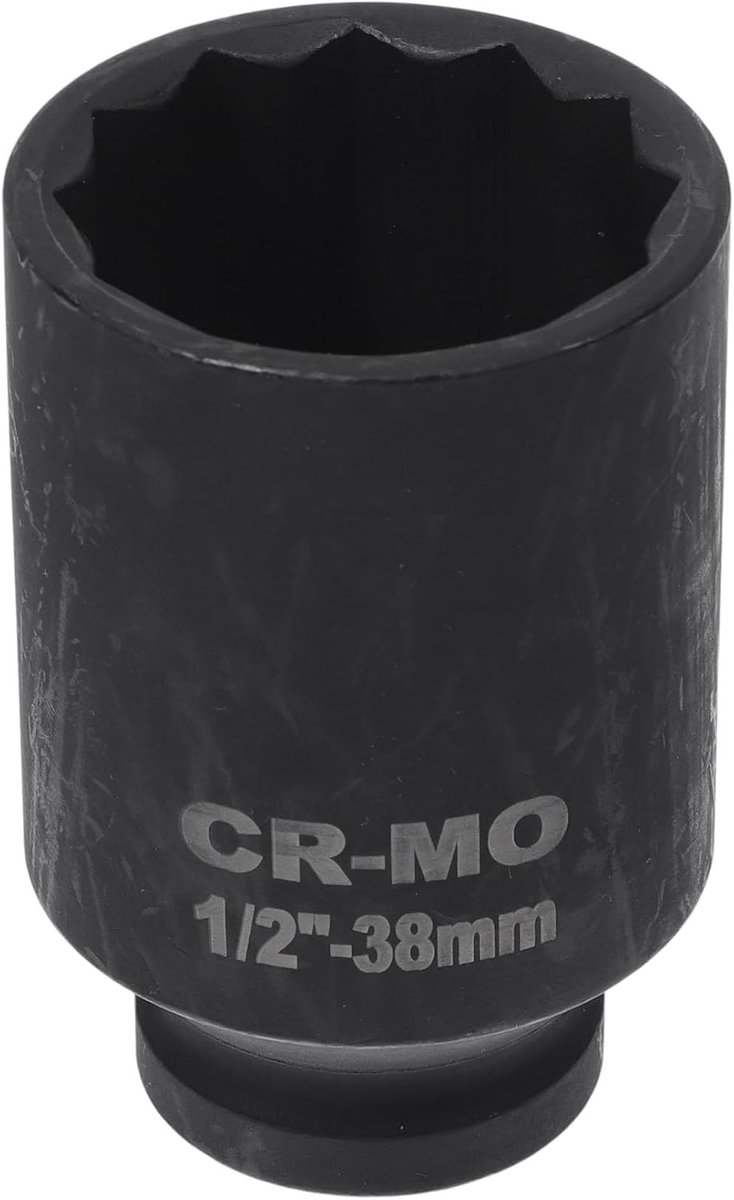 Duurzame slagschroevendraaier van 78 mm van koolstofstaal voor auto- en motorfietsreparaties, 12 punten, 38 mm, 1/2 inch aandrijving