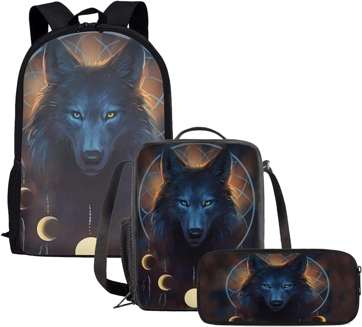 Kinderen Schooltas Set - Rugzak Set - Naar School Gaan - 3-Delig - Niet Gespecificeerd - Multicolor