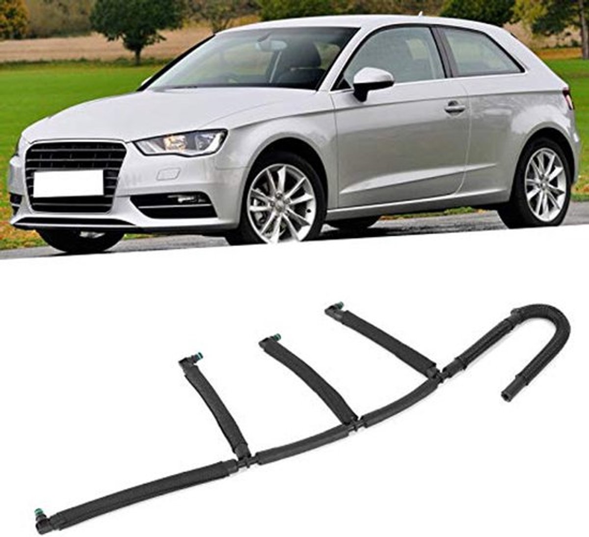 Brandstofretourleiding, lekt uit retourleiding 03L130235AF Vervanging voor MK IV 1.6 TDI 2009+