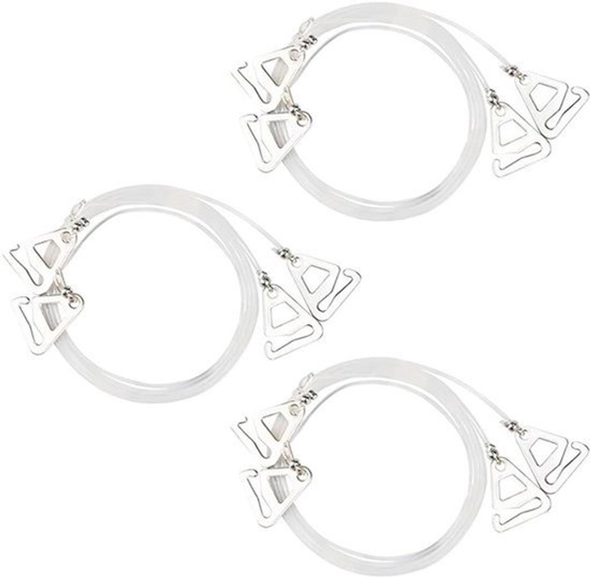 Onzichtbare bandjes zacht en antislip verstelbaar - Set van 3 paar voor dames breedte 01 cm transparant