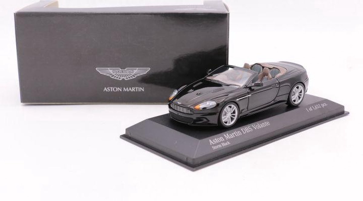 Modelauto Aston Martin DBS Cabriolet 2010 storm black - Schaal 1:43