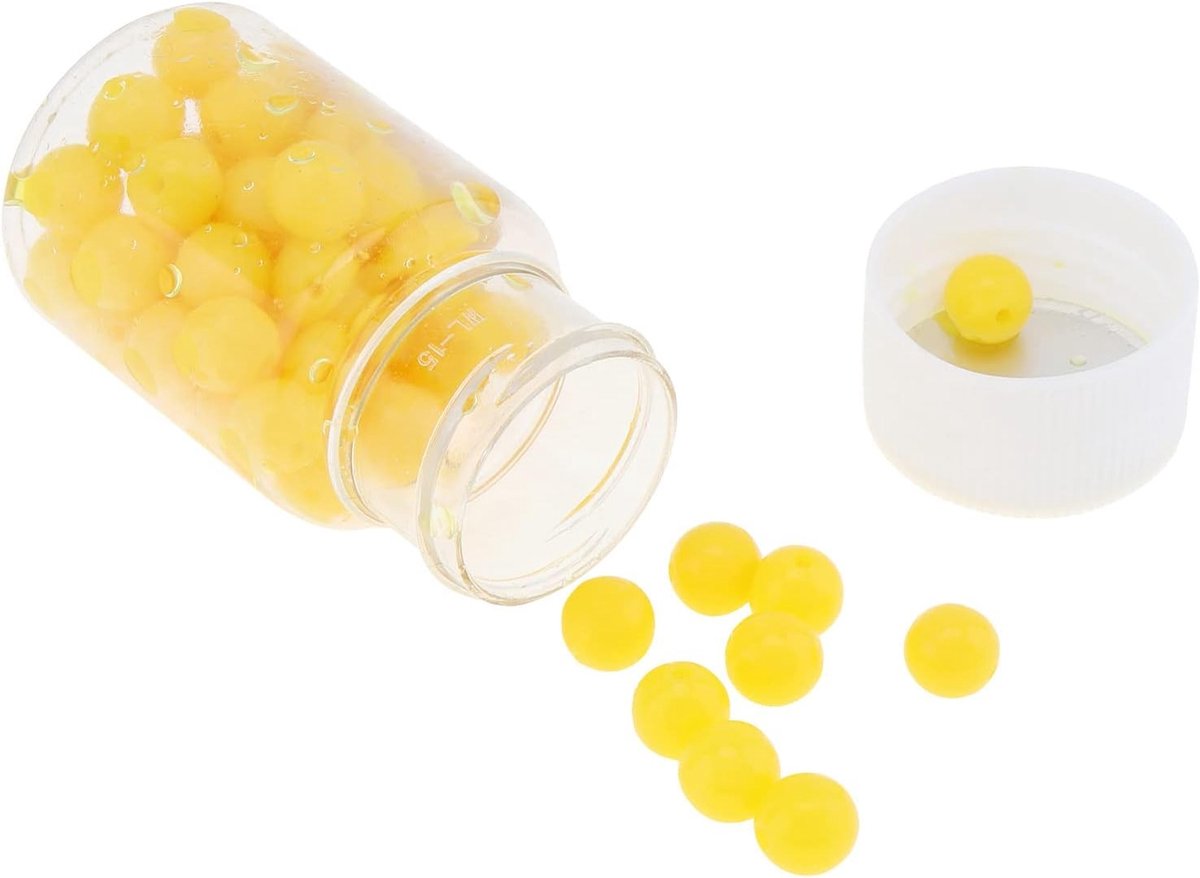 60 Stuks 8mm Nepmaïs Soft Bait Voor Karper- en Forelvissen, Drijvende Aas met Aangename Geur en Realistische Simulatie