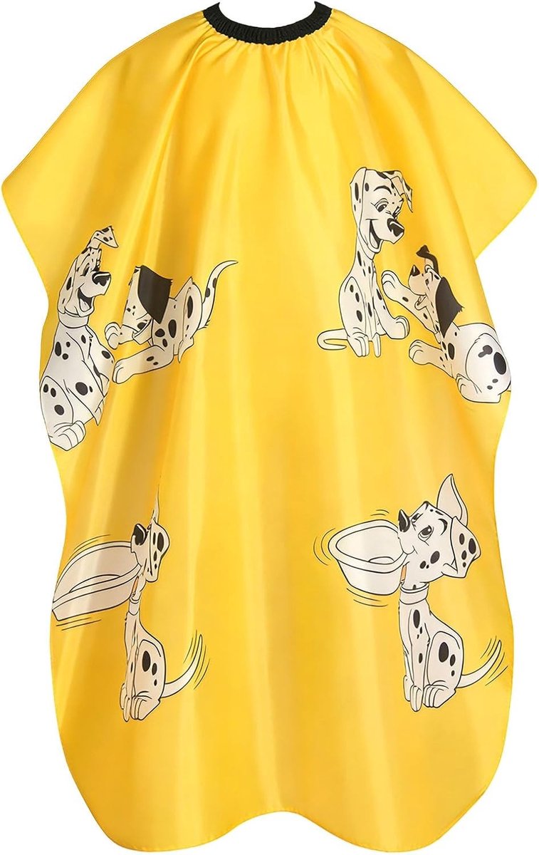Professionele kapperscape voor kinderen, met klittenbandsluiting en schattige puppyprint, ideaal voor de kapperszaak