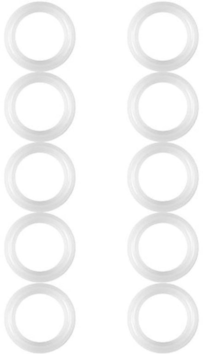 10 stuks siliconen afdichtring ring set, 1.5 "tri-clamp afdichting afdichtring sanitaire klem beentje hulpstukken voor OD 50.5mm sanitair buis lasklem