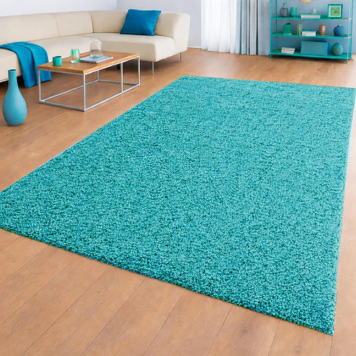 Shaggy vloerkleed - Hoogpolig kleed - Woonkamer aankleden - Geschikt voor vloerverwarming 