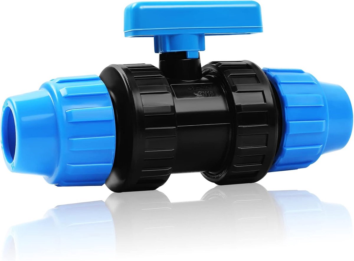 25mm PE Pipe Ball Valve, Plastic Quick Connector, PP Fittings, Screw Connection for PE Pipe, Clamp Connector, Hose - ShopVlot
