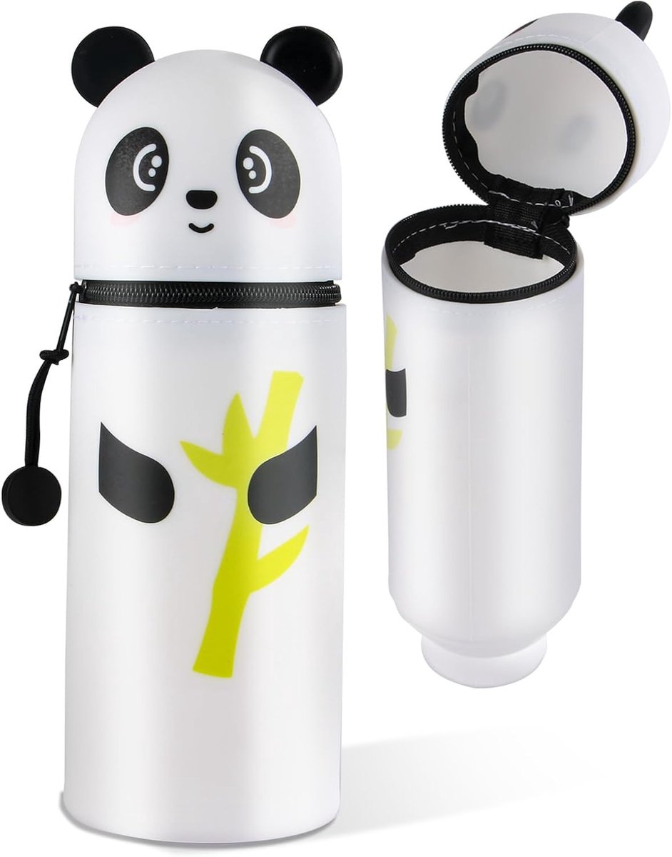 2-in-1 Silicone Case, Kawaii Case, Animal Design Silicone Case, Soft Silicone Pencil Case for Pens - ShopVlot