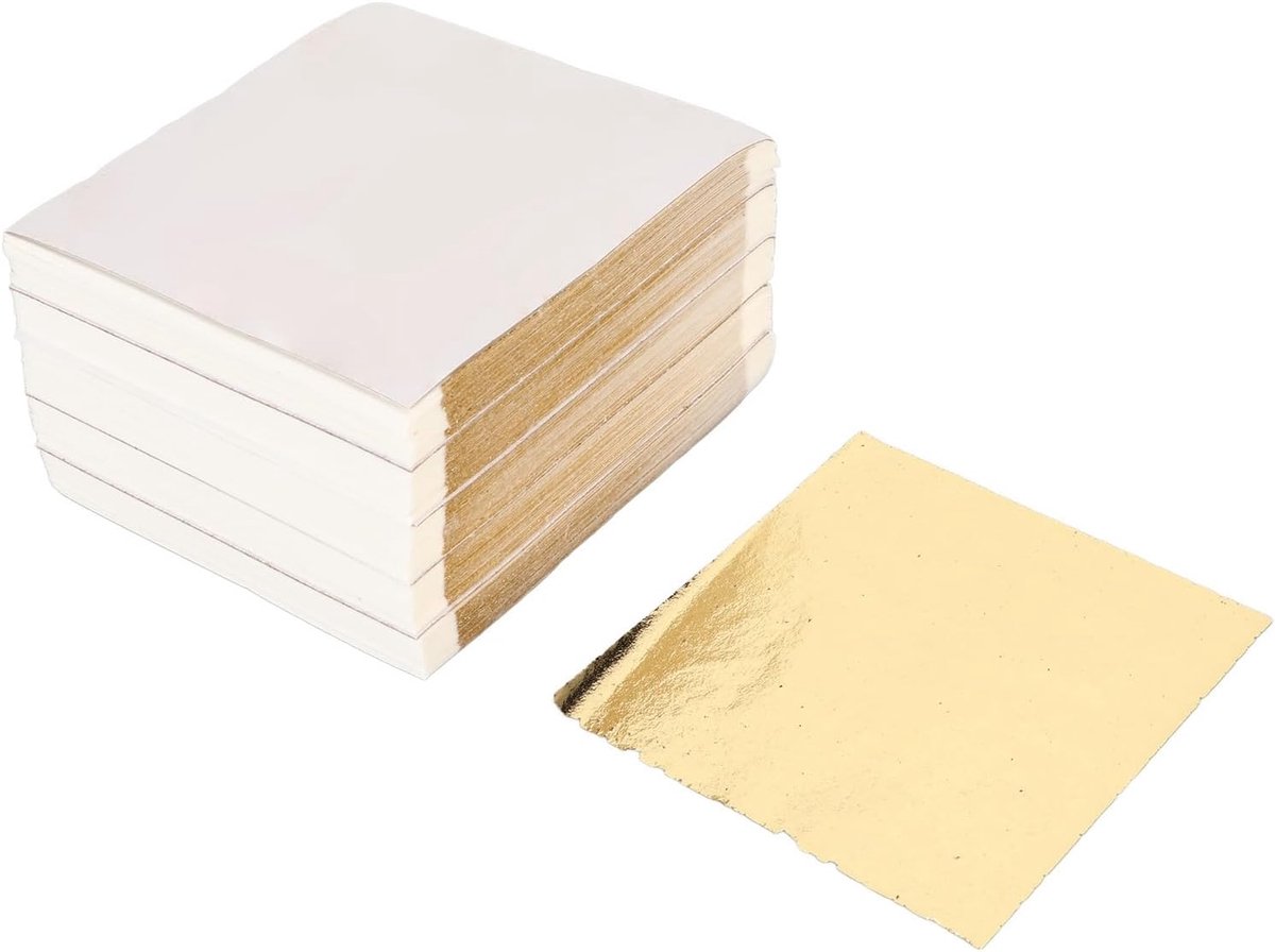 Imitatie goudblad voor knutselen - 500 stukken - luxe uitstraling - ideaal voor decoratie - ShopVlot