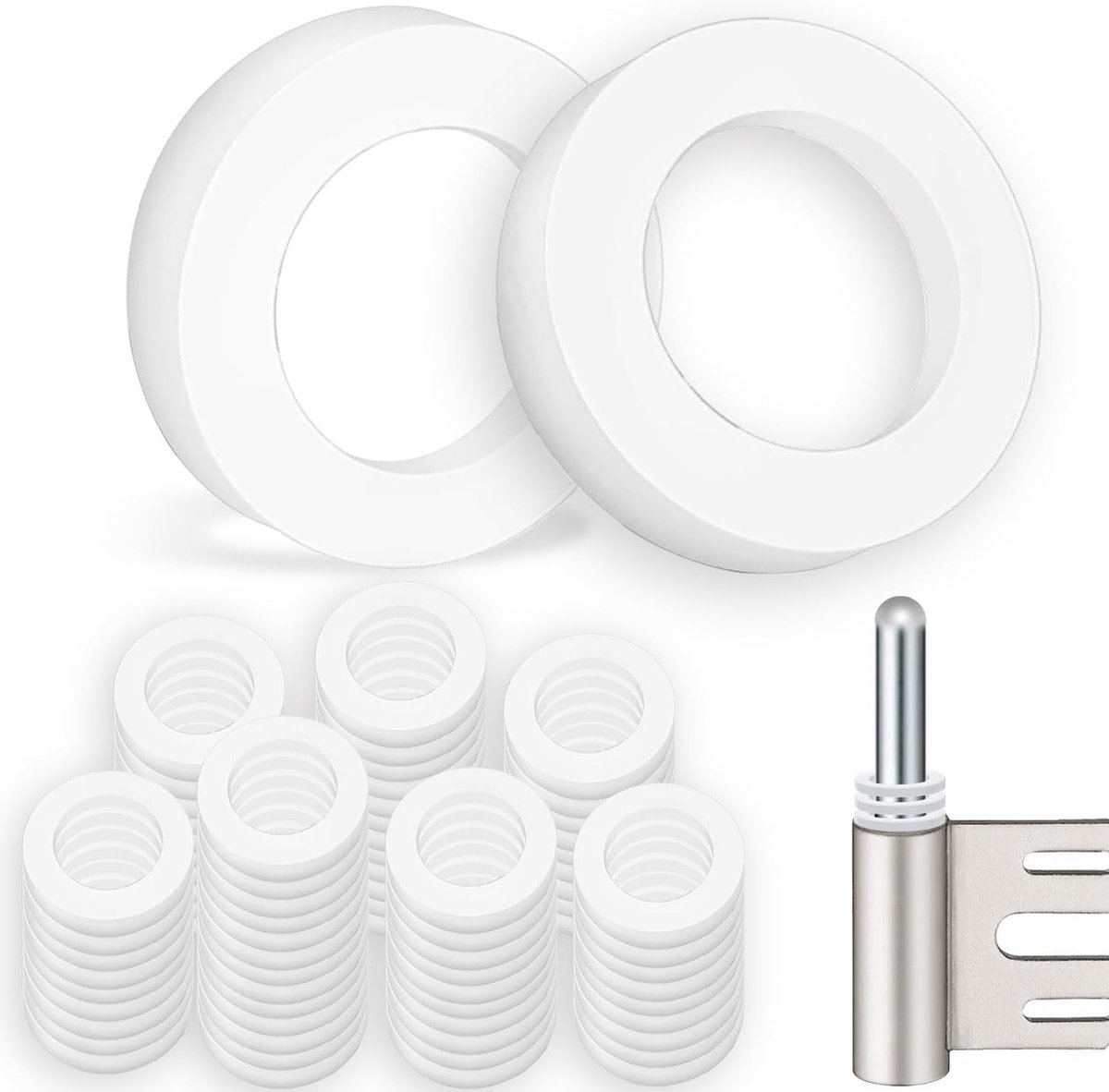 Deurklink ringen 10 x 15 x 1 mm - kunststof - slijtvast en duurzaam - perfecte afdichting voor standaard binnendeuren - ShopVlot