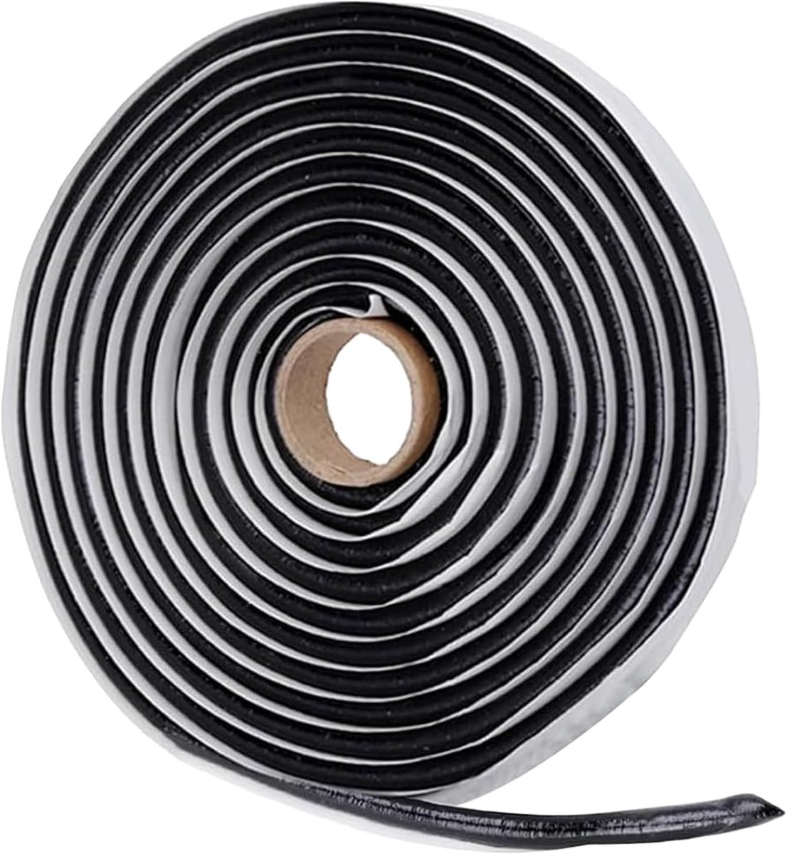 Butylkoord 12 m x 4 mm - zwart butyl afdichtingstape - waterdicht - ideaal voor auto en huis - ShopVlot