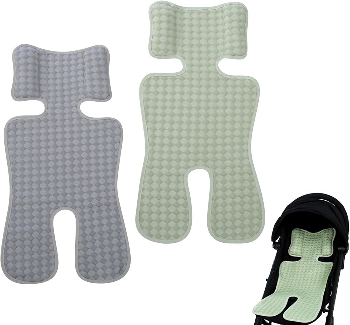 Ademende zomerse autostoelbeschermer voor babyautostoelen - zweetbestendige hoes compatibel met Maxi-Cosi, Cybex en Reboarder