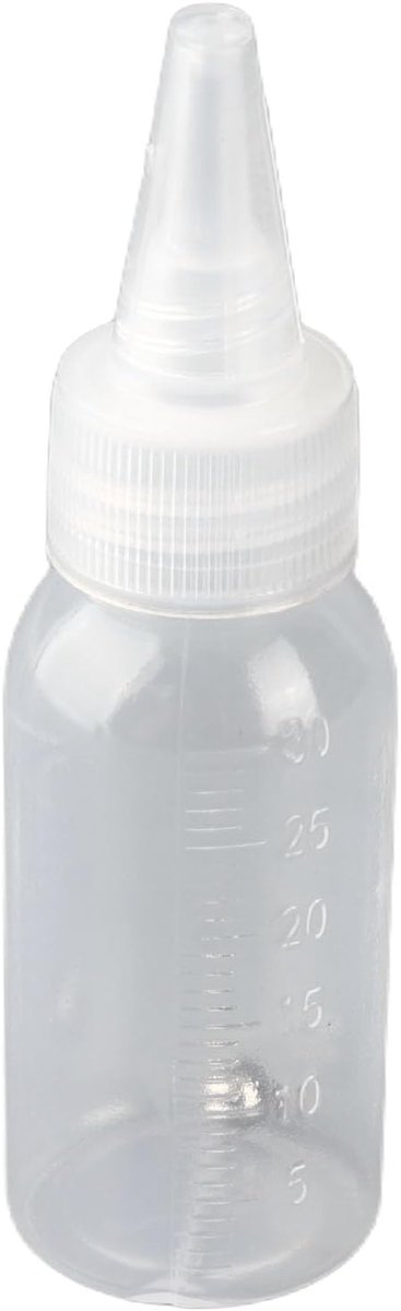 Airbrush verfflessen 30ml - plastic containers met mengbal - dubbel functioneel - perfect voor opslag en mixen - ShopVlot