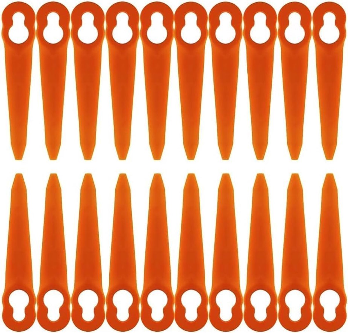 Kunststof messen voor draadloze grastrimmer - 60 stuks - slijtvaste reserveaccessoires - ShopVlot