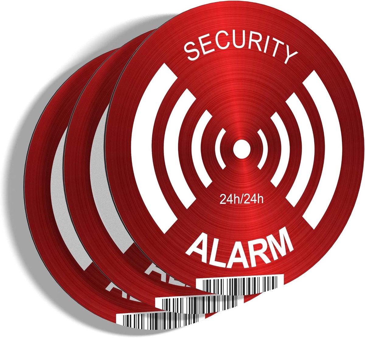 Rigid sign, alarm, safety - round 15cm - Heavy Duty - aluminum (no PVC) - ShopVlot