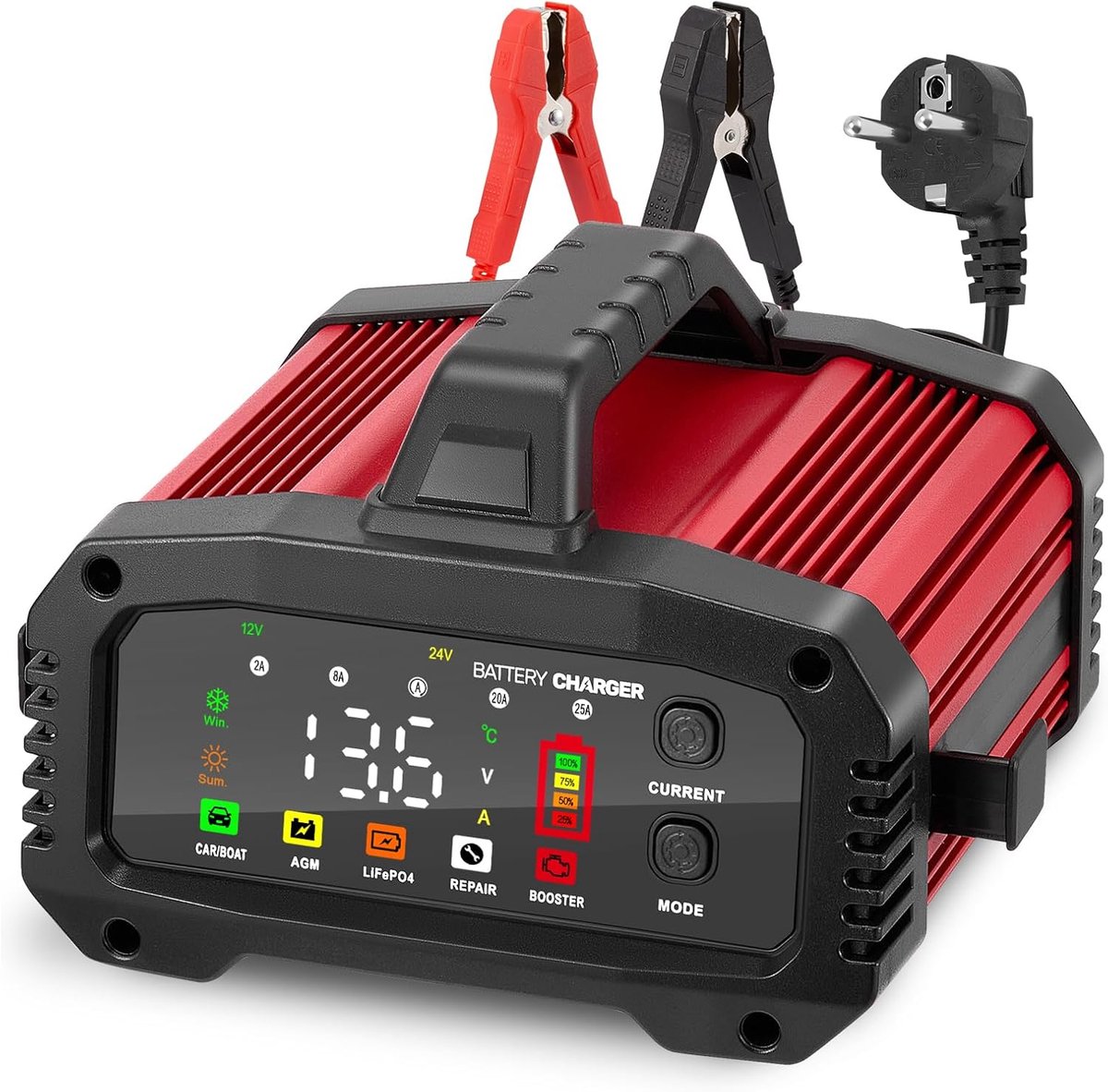Car battery charger (25 A) - ShopVlot