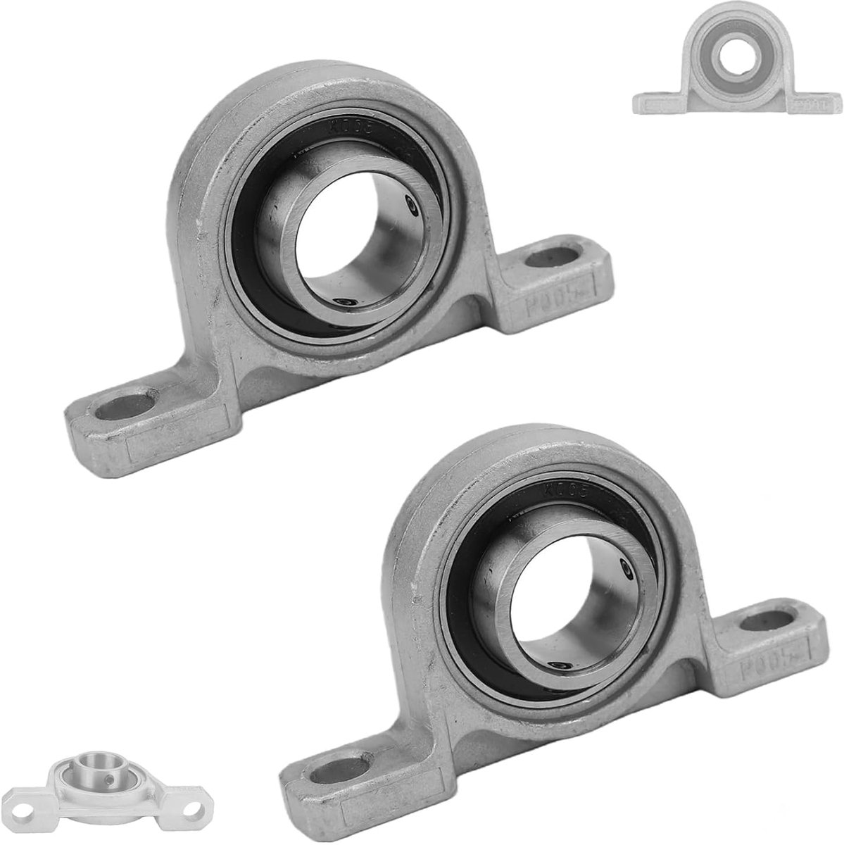 2pcs Vertical Bearing Block, Cushion Block Bearings, 20mm Diaphragm Ball Bearing Block, Bearing Pillow Block, Housing - ShopVlot