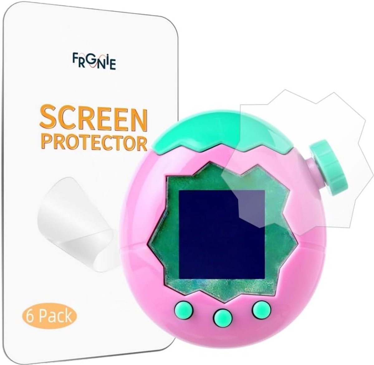 Pack of 6 Screen Protector Compatible with Tamagotchi Paradise HD Bubble-free Screen Protector Full Cover - ShopVlot