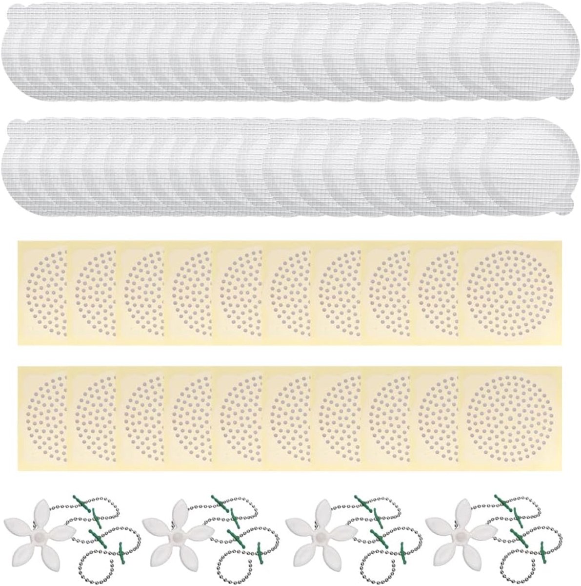 64pcs Disposable Shower Drain Hair Catcher, BOSOIRSOU 11cm 10cm Disposable Hair Catchers Mesh Sticker Sieves Shower - ShopVlot