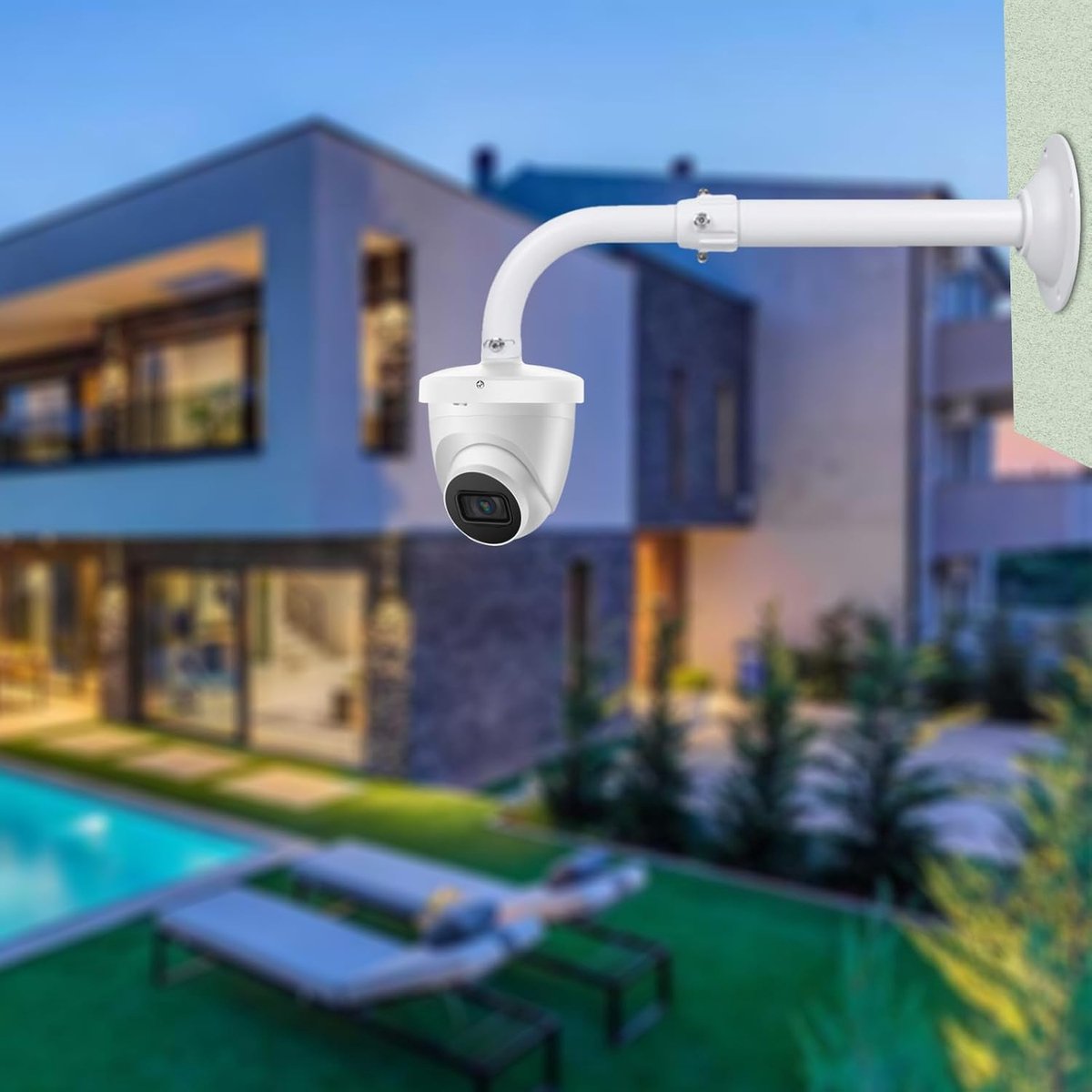 WiTi 6" Base Extendable J-Pole Mounting Bracket for CCTV IP Cameras, 15.7"-23.6" Adjustable Mounting Bracket for - ShopVlot