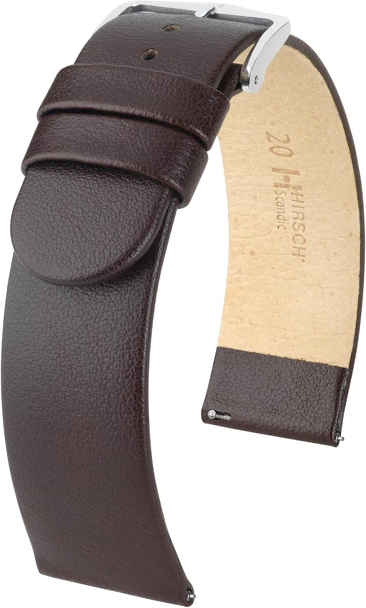 HIRSCH Unisex watch strap calfskin model Scandic 20 mm - ShopVlot