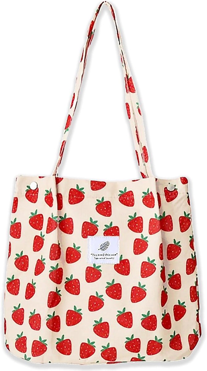 Bikasun Large Shoulder Bag Ladies Corduroy Shoulder Bag Beach Bag Crossbody Bag Shopper Tote Shopping Bag Handbag - ShopVlot