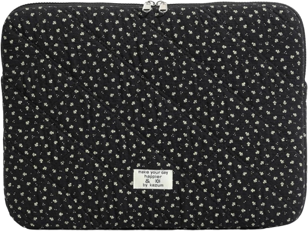 GSenhui Laptophoes 11-15 inch bloemen laptoptas van zacht katoen geurloze notebookcase, gevoerde notebooktas voor - ShopVlot