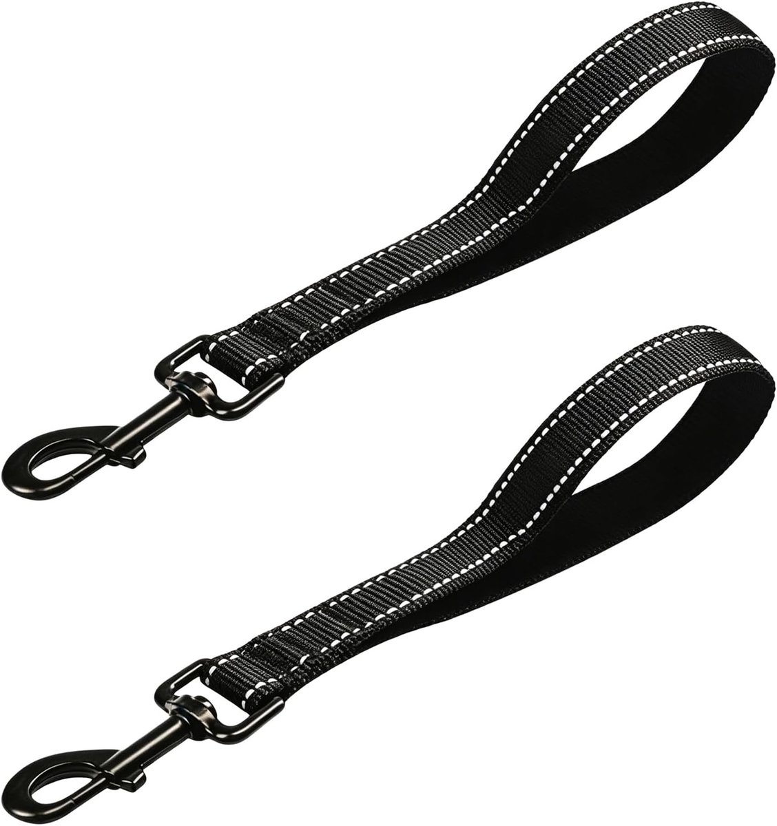 2 stuks sterke korte hondenriem, korte hondenriem, veiligheidslijn, korte riem, hond, reflecterend, robuust, korte - ShopVlot