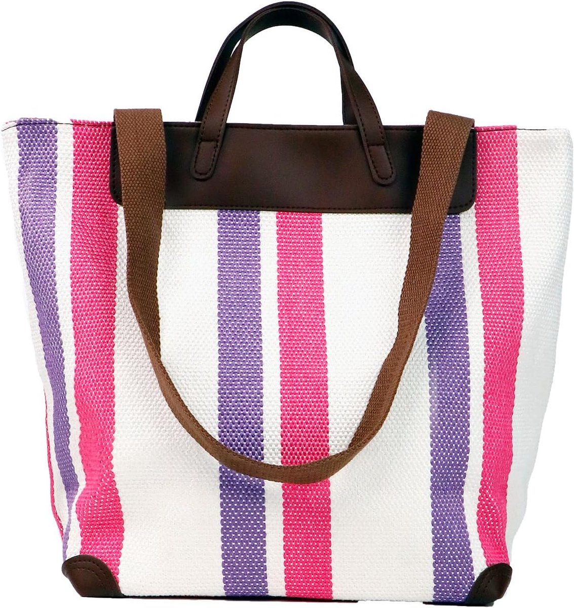 Large ladies work tote – with laptop compartment, canvas shoulder bag for office & everyday use, tote bag with ample - ShopVlot