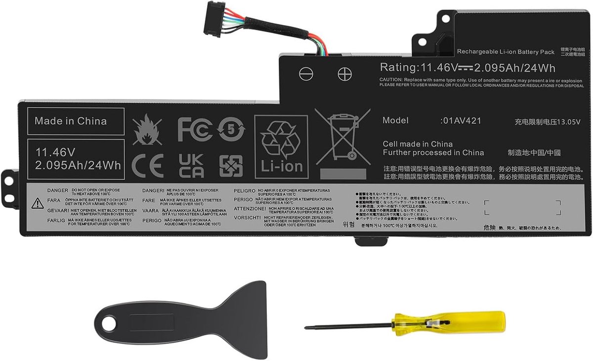 ASUNCELL 11.46V / 24Wh 01AV421 Laptop Battery for ThinkPad T470 T480 A475 A485 TP25 (Anniversary Edition 25) Series - ShopVlot