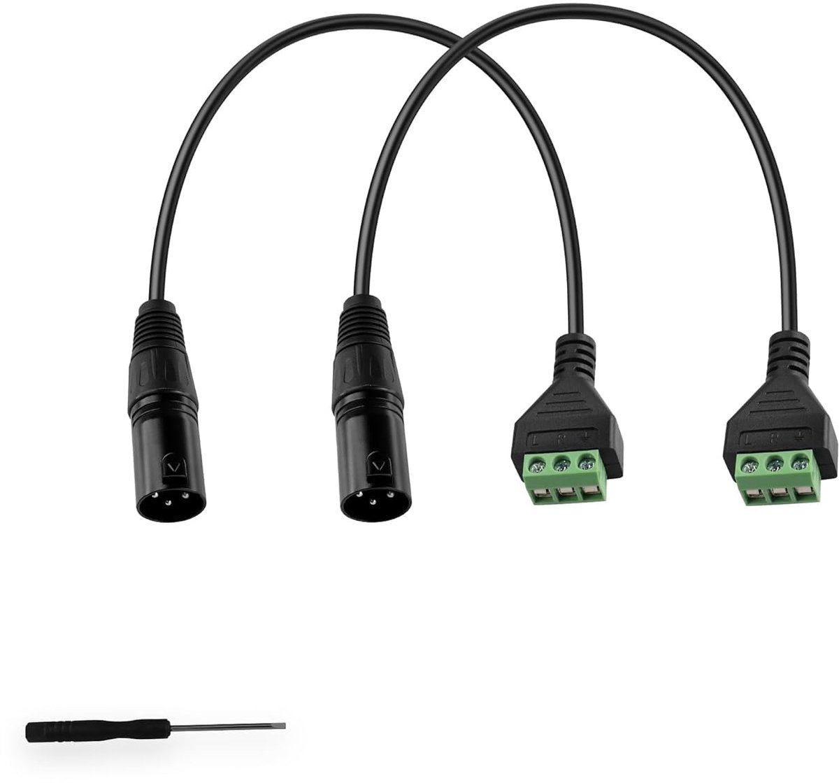 GINTOOYUN XLR Cable 3 Pin XLR Plug to 3 Pin Jack Converter Adapter Cable for Speaker, Microphone, Sound Equipment - ShopVlot
