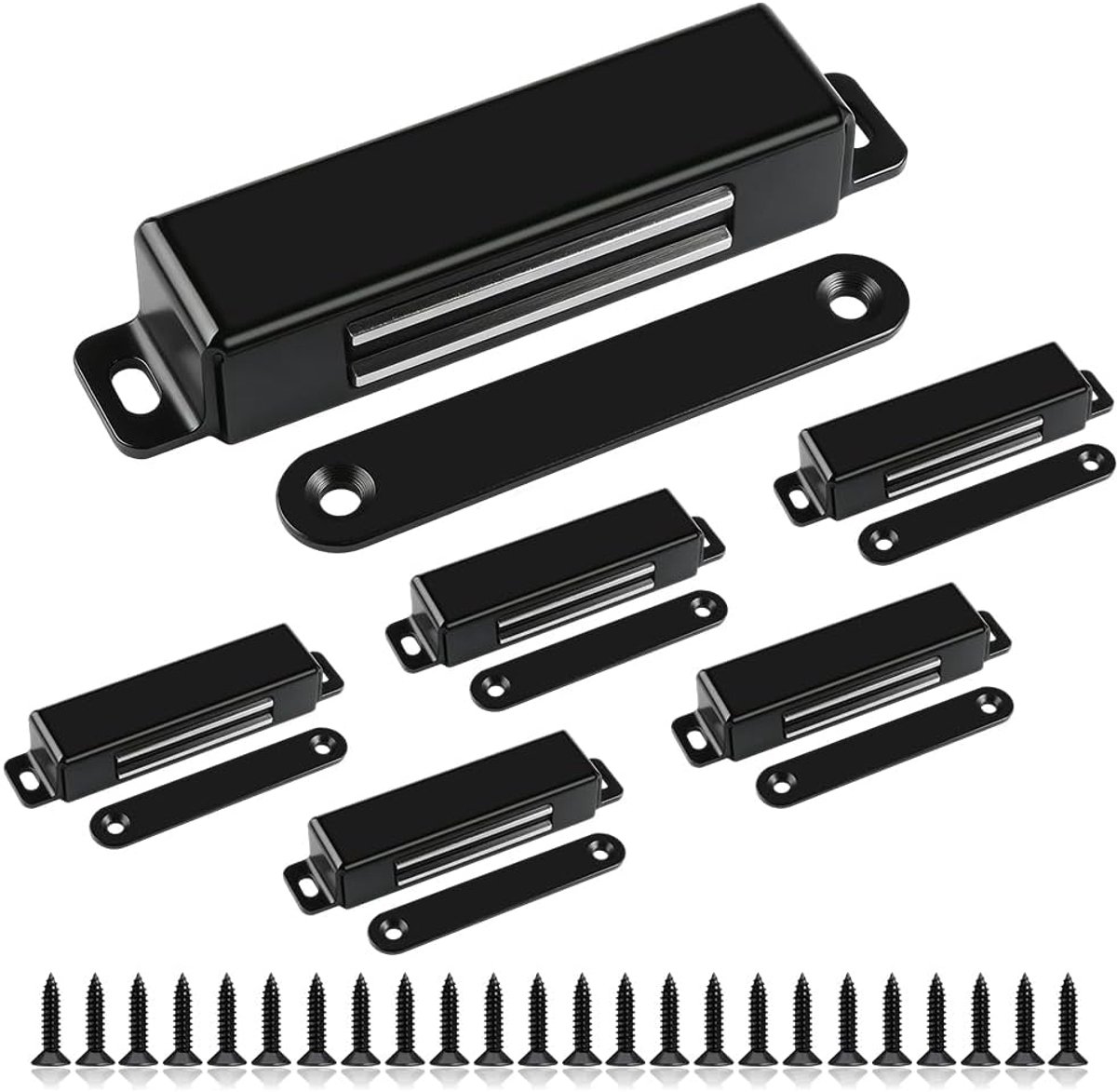 Magnetic Snapper Strong 6 Pieces Stainless Steel Magnetic Closure Door Magnets Holding Force 15kg Self Sealing - ShopVlot