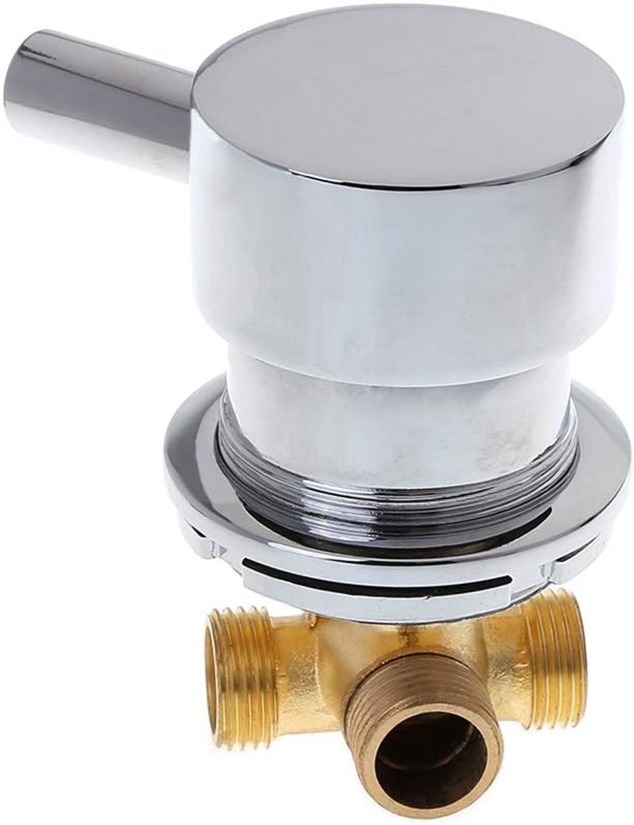 Thermostatic mixer with mixer tap for hot and cold water G1/2 inch tap with two inputs and one output F - ShopVlot