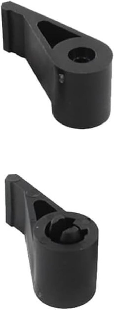 Set of 2 Spanish End Caps – Composite Black or White – for Rod or Espgnaolette – Blocks Your Wing Flaps – For Screwing - ShopVlot