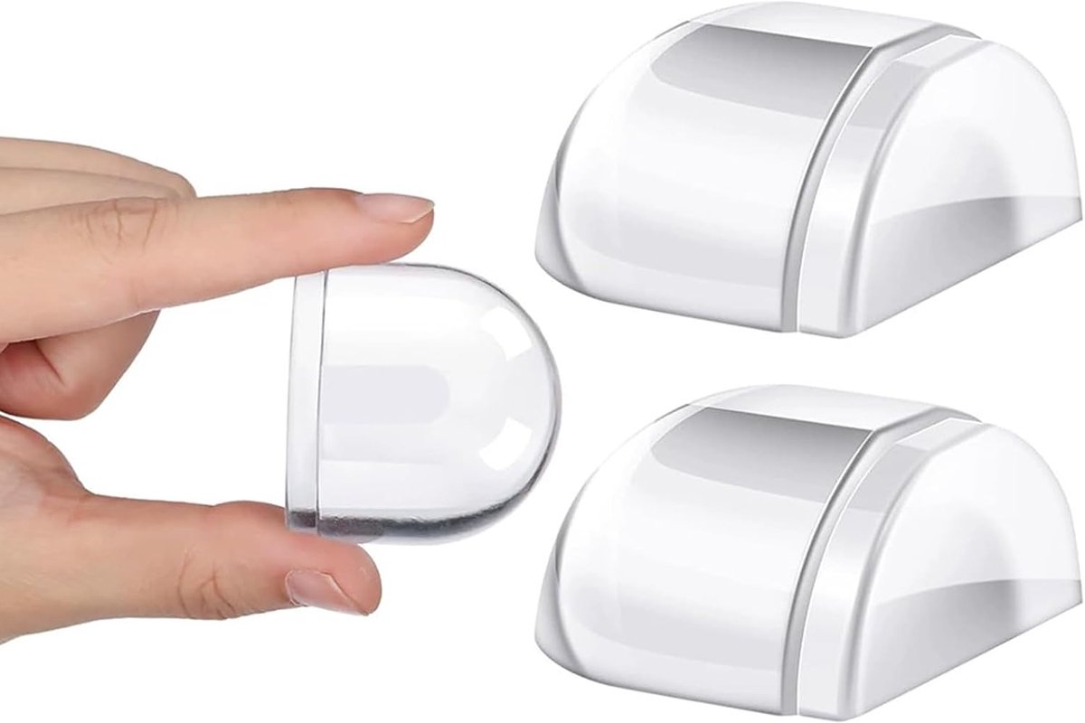 Deurstopper 2pcs Transparant - Rubber - Zelfklevend - Beschermt tegen botsingen - ShopVlot
