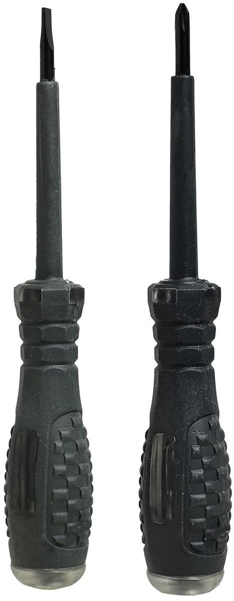 Schroevendraaier met spanningdetector 2-in-1 - 2 stuks - hoge koppel - ideaal voor elektriciens - ShopVlot