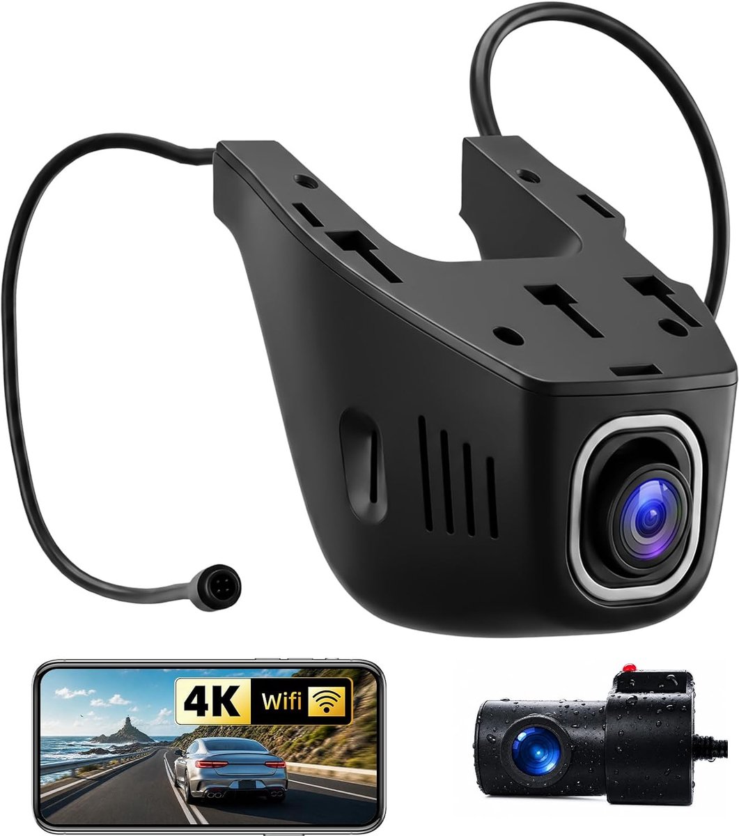 Dashcam spiegel 4K - HD-resolutie - compatibel met alle auto's - eenvoudig te installeren - ShopVlot